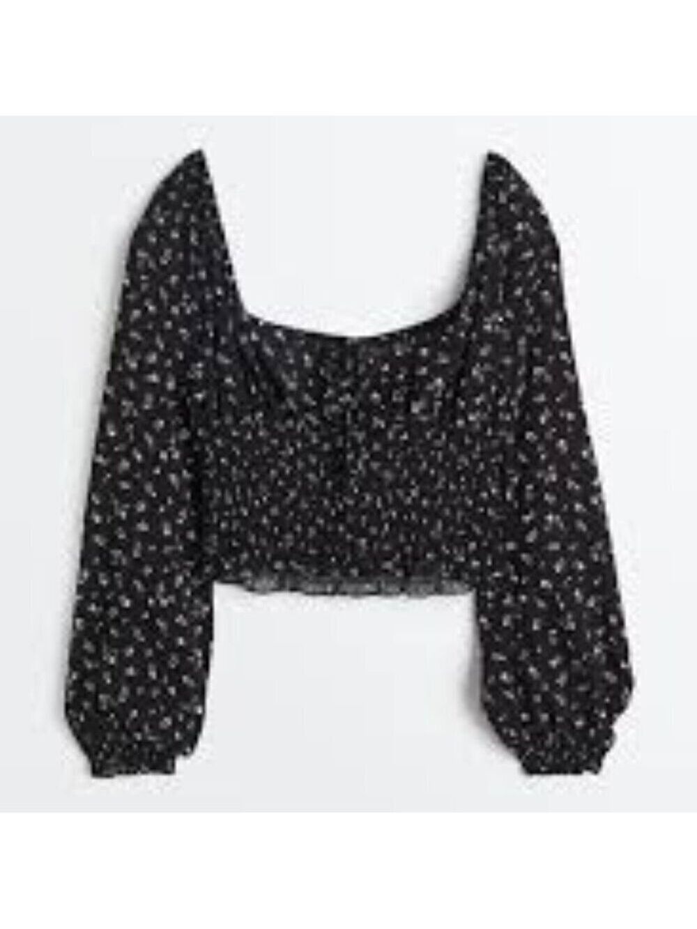 H&M Smocked Floral Blouse XXL - Picture 13 of 13